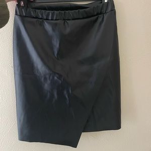 Black Leather Skirt from PrettyLittleThing